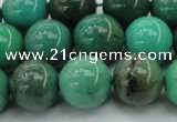 CAG7907 15.5 inches 14mm round grass agate beads wholesale