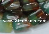 CAG791 15.5 inches 13*18mm rectangle rainbow agate gemstone beads