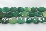 CAG7929 15.5 inches 22*30mm - 25*25mm faceted octagonal grass agate beads