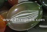 CAG797 15.5 inches 30*40mm oval rainbow agate gemstone beads