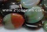 CAG798 15.5 inches 18*25mm oval rainbow agate gemstone beads