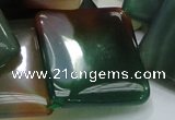 CAG805 15.5 inches 30*30mm diamond rainbow agate gemstone beads