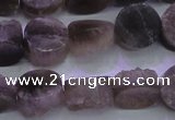 CAG8431 15.5 inches 12mm coin grey druzy agate gemstone beads