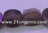 CAG8435 15.5 inches 20mm coin grey druzy agate gemstone beads