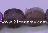 CAG8436 15.5 inches 22mm coin grey druzy agate gemstone beads