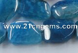 CAG8504 15.5 inches 15*20mm - 18*25mm freeform dragon veins agate beads