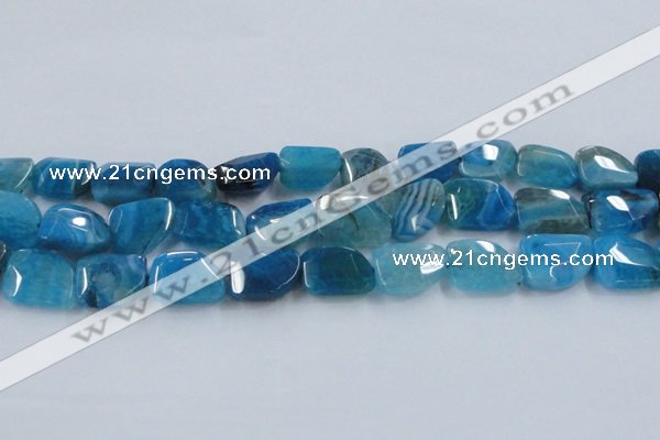 CAG8504 15.5 inches 15*20mm - 18*25mm freeform dragon veins agate beads