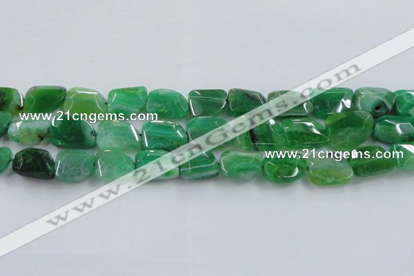 CAG8505 15.5 inches 15*20mm - 18*25mm freeform dragon veins agate beads