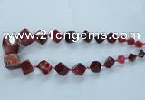 CAG8522 15.5 inches 9*10mm - 23*24mm cube dragon veins agate beads