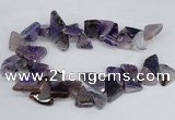 CAG8541 Top drilled 15*20mm - 25*30mm freeform dragon veins agate beads