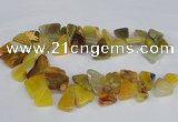 CAG8543 Top drilled 15*20mm - 25*30mm freeform dragon veins agate beads