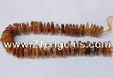 CAG8562 6*22mm - 10*26mm tyre dragon veins agate beads wholesale