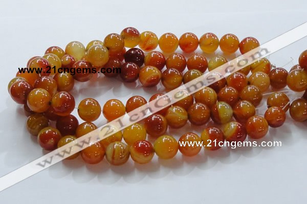 CAG863 15.5 inches 16mm round agate gemstone beads