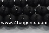 CAG8676 15.5 inches 8mm round matte tibetan agate gemstone beads
