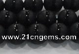 CAG8676 15.5 inches 8mm round matte tibetan agate gemstone beads