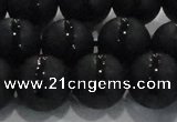 CAG8678 15.5 inches 12mm round matte tibetan agate gemstone beads