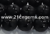 CAG8683 15.5 inches 12mm round matte tibetan agate gemstone beads