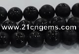 CAG8685 15.5 inches 6mm round matte tibetan agate gemstone beads