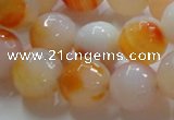 CAG869 15.5 inches 16mm faceted round agate gemstone beads