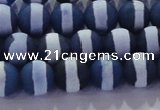 CAG8716 15.5 inches 8mm round matte tibetan agate gemstone beads