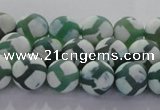 CAG8720 15.5 inches 6mm round matte tibetan agate gemstone beads