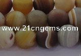 CAG8727 15.5 inches 10mm round matte madagascar agate beads