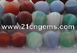 CAG8730 15.5 inches 6mm round matte madagascar agate beads