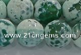 CAG9012 15.5 inches 16mm faceted round fire crackle agate beads