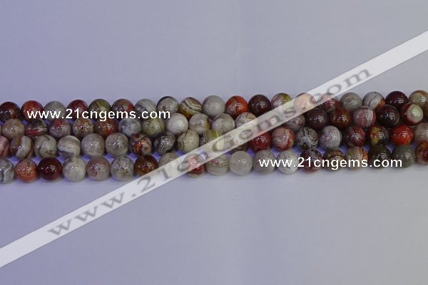 CAG9112 15.5 inches 8mm round Mexican crazy lace agate beads