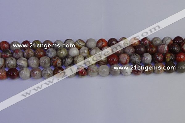 CAG9113 15.5 inches 10mm round Mexican crazy lace agate beads