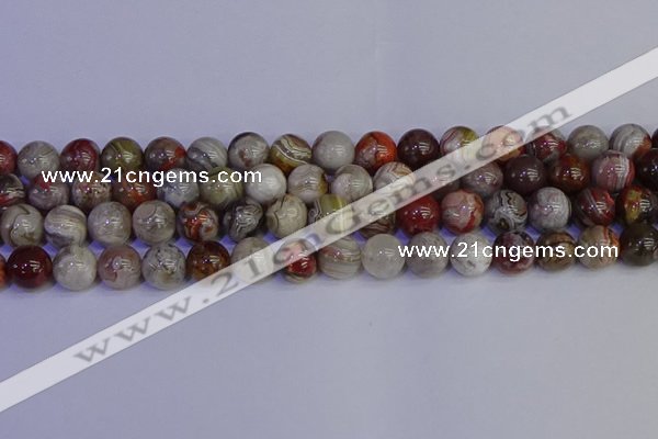 CAG9114 15.5 inches 12mm round Mexican crazy lace agate beads