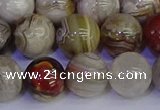 CAG9115 15.5 inches 14mm round Mexican crazy lace agate beads