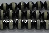 CAG9132 15.5 inches 6mm round tibetan agate beads wholesale