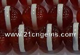 CAG9145 15.5 inches 16mm round tibetan agate beads wholesale