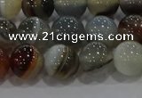 CAG9150 15.5 inches 10mm round line agate beads wholesale