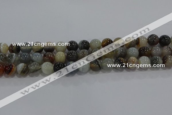 CAG9151 15.5 inches 12mm round line agate beads wholesale