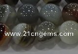 CAG9152 15.5 inches 14mm round line agate beads wholesale