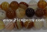 CAG9156 15.5 inches 8mm round line agate beads wholesale