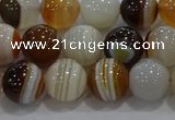 CAG9157 15.5 inches 10mm round line agate beads wholesale