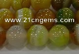 CAG9167 15.5 inches 14mm round line agate beads wholesale