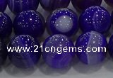 CAG9173 15.5 inches 12mm round line agate beads wholesale