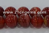 CAG9178 15.5 inches 8mm round line agate beads wholesale