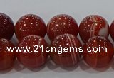 CAG9179 15.5 inches 10mm round line agate beads wholesale