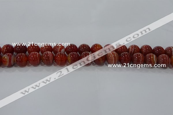 CAG9179 15.5 inches 10mm round line agate beads wholesale