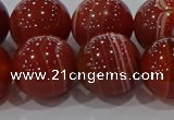 CAG9182 15.5 inches 16mm round line agate beads wholesale