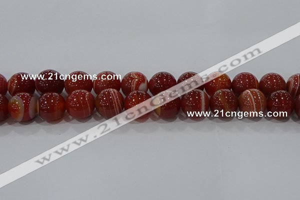 CAG9182 15.5 inches 16mm round line agate beads wholesale