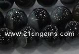 CAG9189 15.5 inches 14mm round line agate beads wholesale