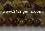 CAG9193 15.5 inches 6mm round line agate gemstone beads