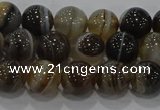 CAG9194 15.5 inches 8mm round line agate gemstone beads
