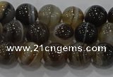 CAG9194 15.5 inches 8mm round line agate gemstone beads